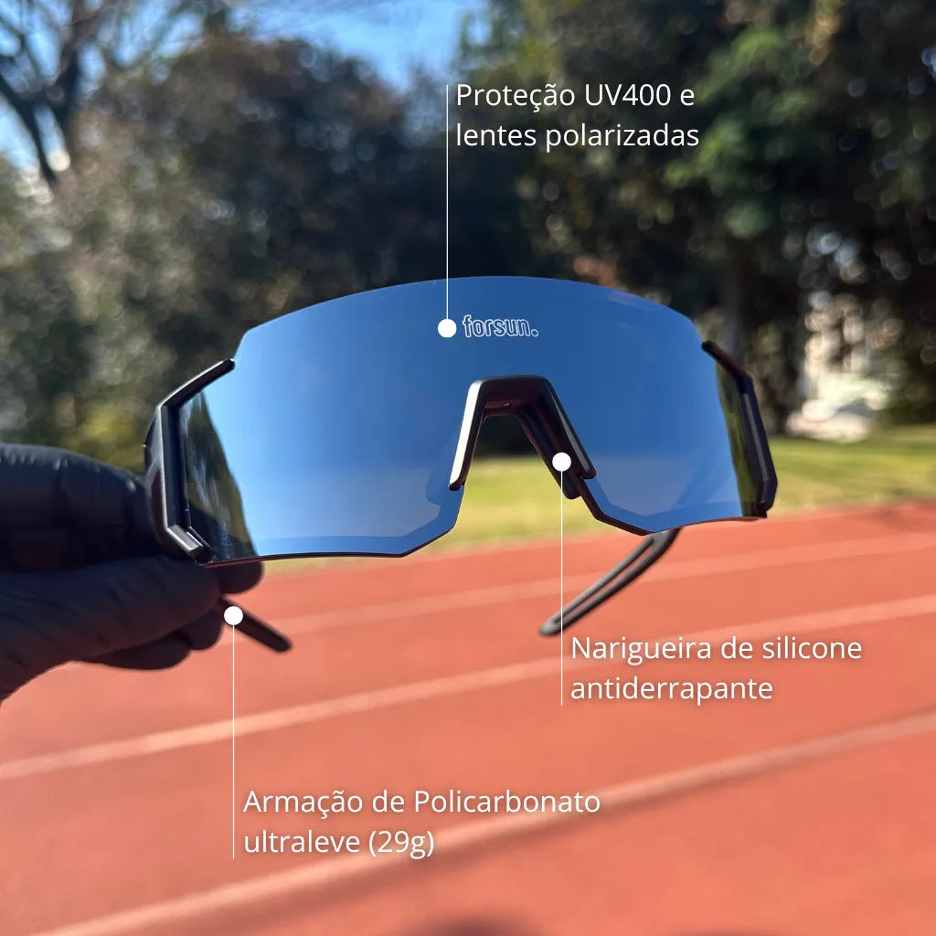 Performance Pro Forsun - Óculos de Sol Esportivo para Corrida Ciclismo e Beach Tennis Baixa Pace