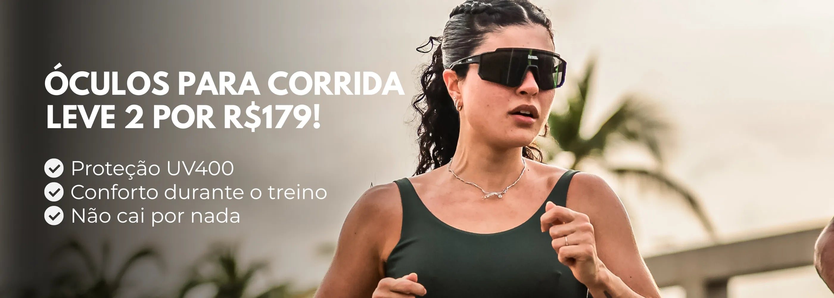 Óculos de Sol Esportivo para Corrida Ciclismo e Beach Tennis