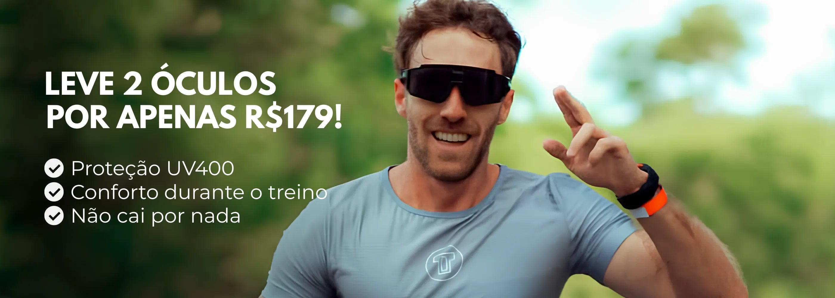 Óculos de Sol Esportivo Masculino para Corrida Ciclismo e Beach Tennis