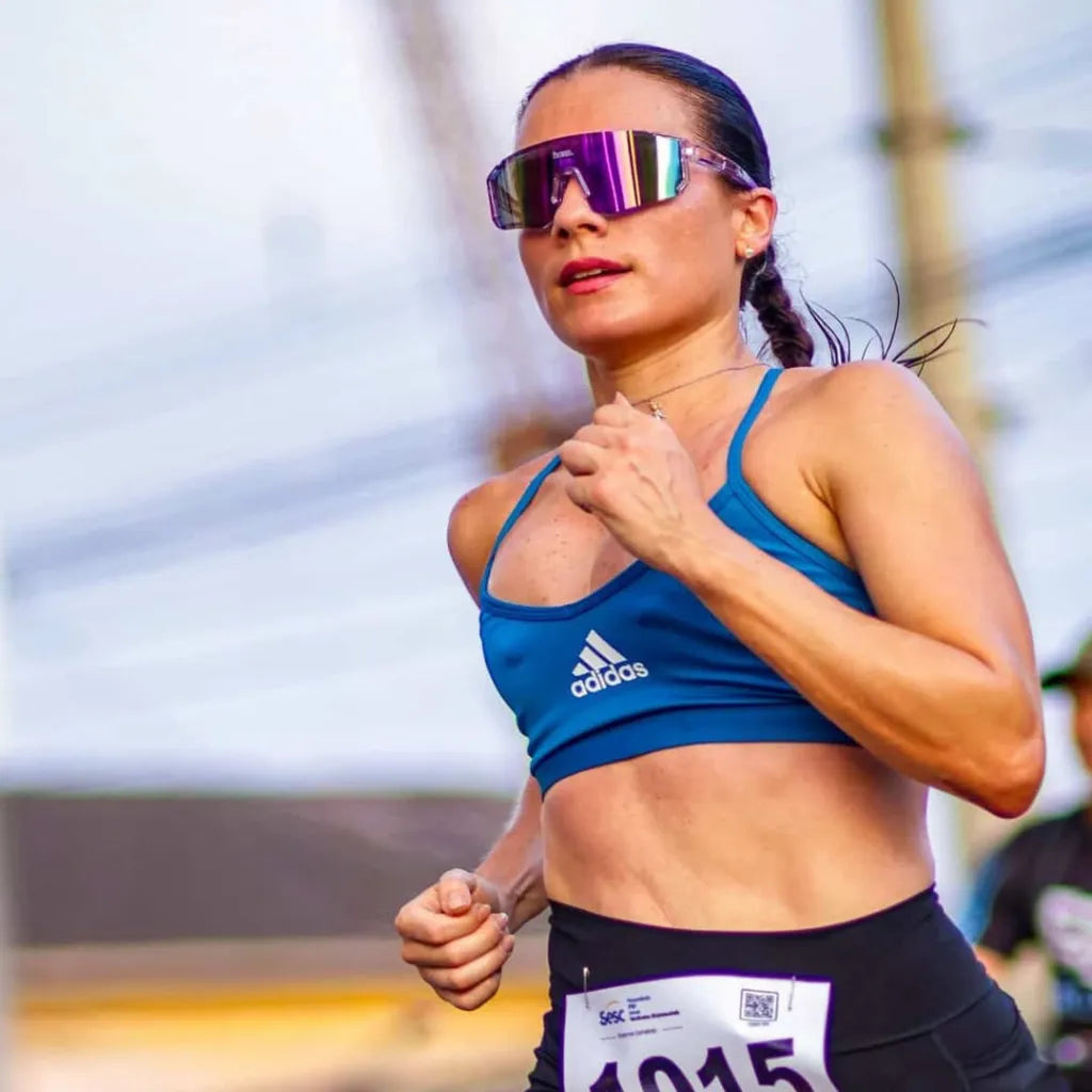 Luna Forsun - Óculos de Sol Esportivo para Corrida Ciclismo e Beach Tennis Baixa Pace