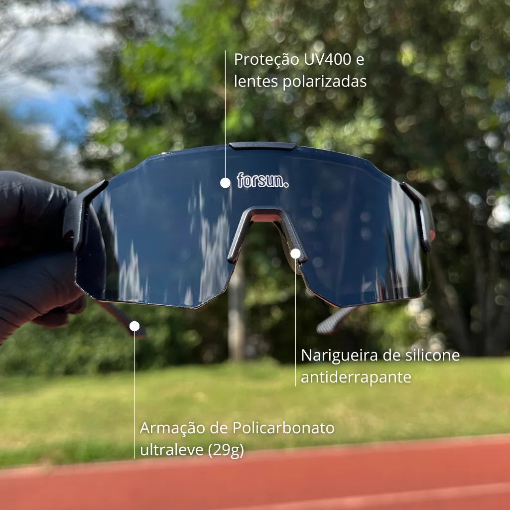 Movement Forsun - Óculos de Sol Esportivo para Corrida Ciclismo e Beach Tennis Baixa Pace