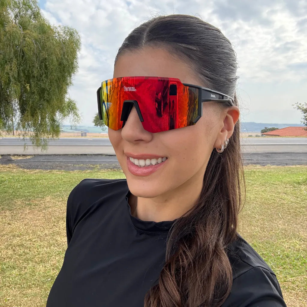 Performance Pro Forsun  - Óculos de Sol Esportivo para Corrida Ciclismo e Beach Tennis Baixa Pace