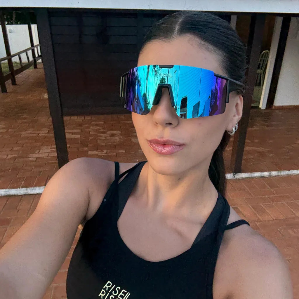 Impulse Forsun - Óculos de Sol Esportivo para Corrida Ciclismo e Beach Tennis Baixa Pace