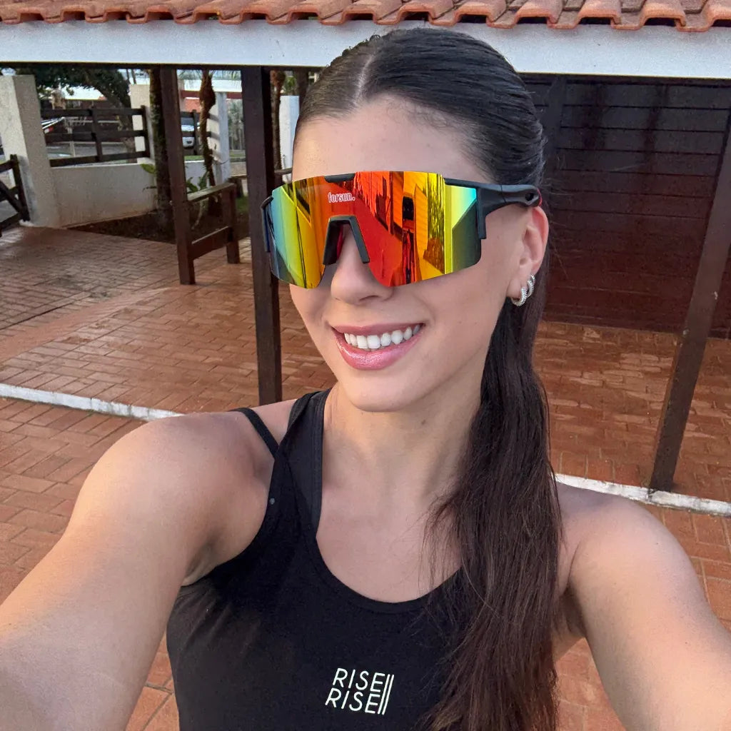 Impulse Forsun - Óculos de Sol Esportivo para Corrida Ciclismo e Beach Tennis Baixa Pace