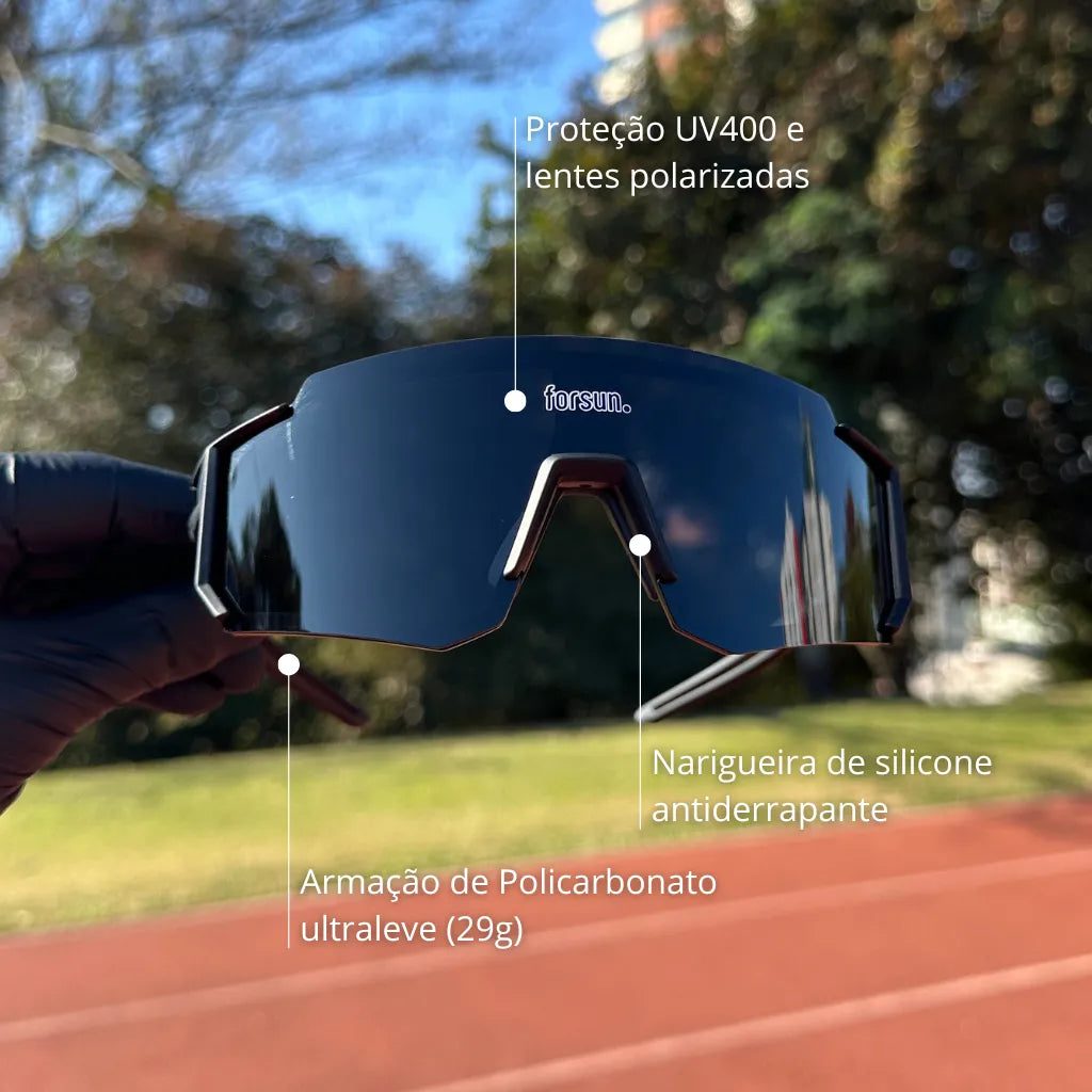 Performance Pro Forsun  - Óculos de Sol Esportivo para Corrida Ciclismo e Beach Tennis Baixa Pace