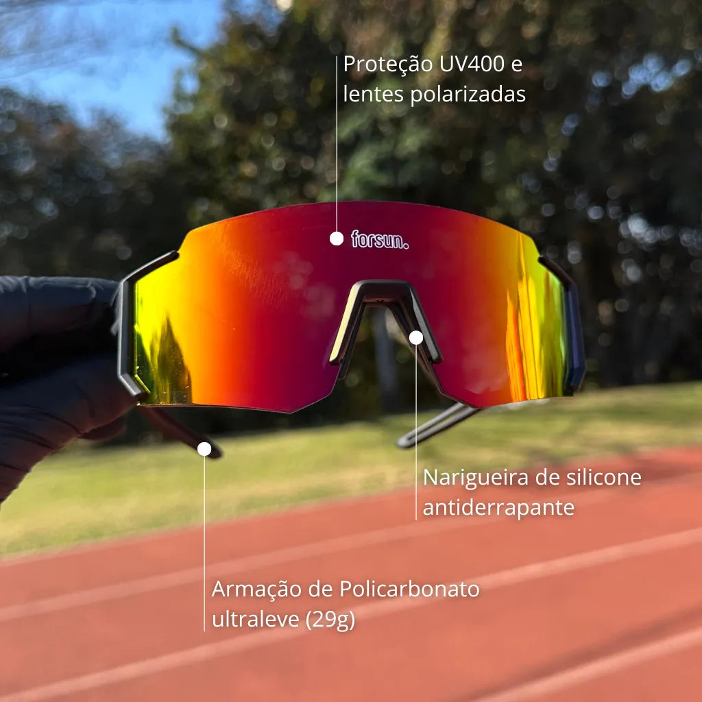 Performance Pro Forsun  - Óculos de Sol Esportivo para Corrida Ciclismo e Beach Tennis Baixa Pace